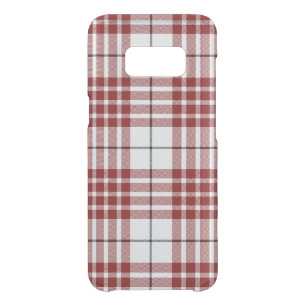 Buchanan tartan red white plaid uncommon samsung galaxy s8 case