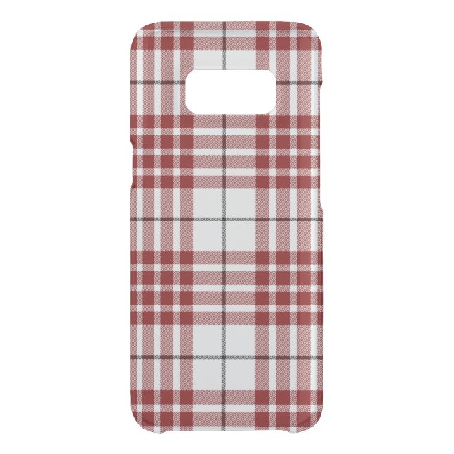 Buchanan tartan red white plaid uncommon samsung galaxy case (Back)