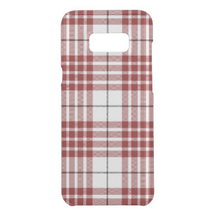 Buchanan tartan red white plaid uncommon samsung galaxy s8+ case