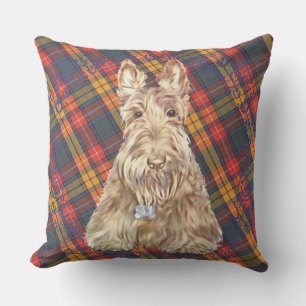 Buchanan Tartan Scottie Throw Pillow