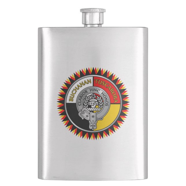 Buchanan - Tuscarora Crest Flask (Front)