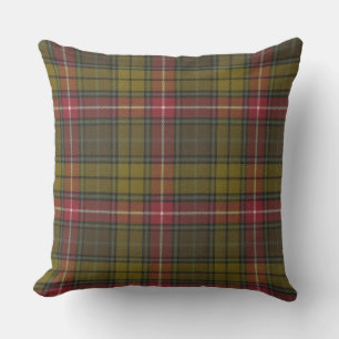 Buchanan Weathered Original Tartan Square Throw Pillow