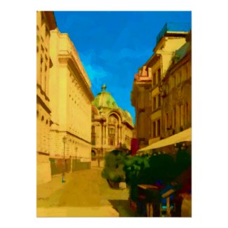 Bucharest City Digital Painting