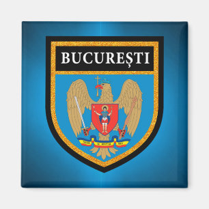 Bucharest Flag Magnet