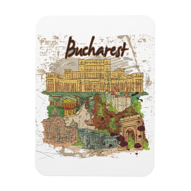 Bucharest Magnet (Vertical)