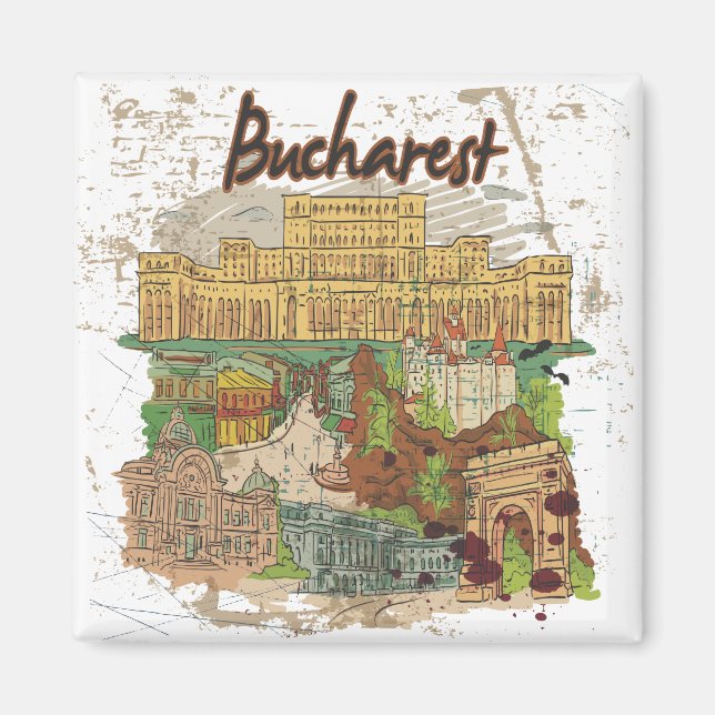 Bucharest Magnet (Front)
