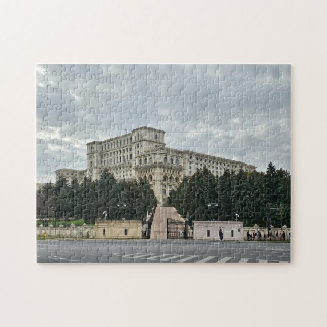 Bucharest Palace of the Parliament view puzzle (Horizontal)