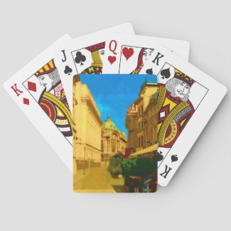 Bucharest Pallace Digital Painting Art Print