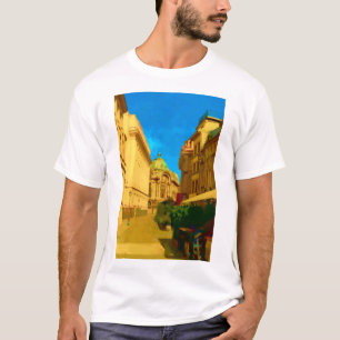 Bucharest Pallace Digital Painting Art Print T-Shirt