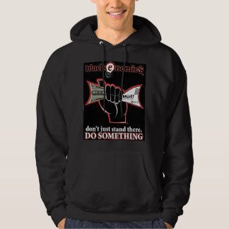 "Buck and Ballot" Black Pullover Hoodie for Men