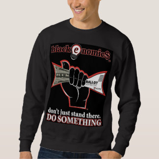 "Buck and Ballot" Black Sweatshirt for Men