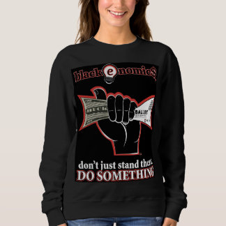 "Buck and Ballot" Black Sweatshirt for Women