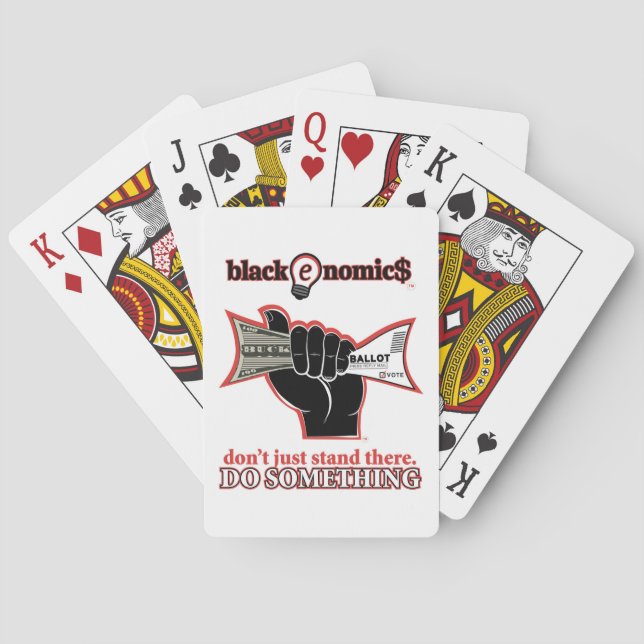 "Buck and Ballot" BLANC Playing Cards (Back)