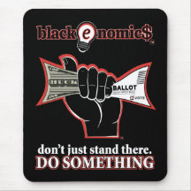 "Buck and Ballot" Standard Mousepad (Black)