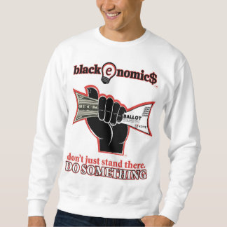 "Buck and Ballot" White Sweatshirt for Men