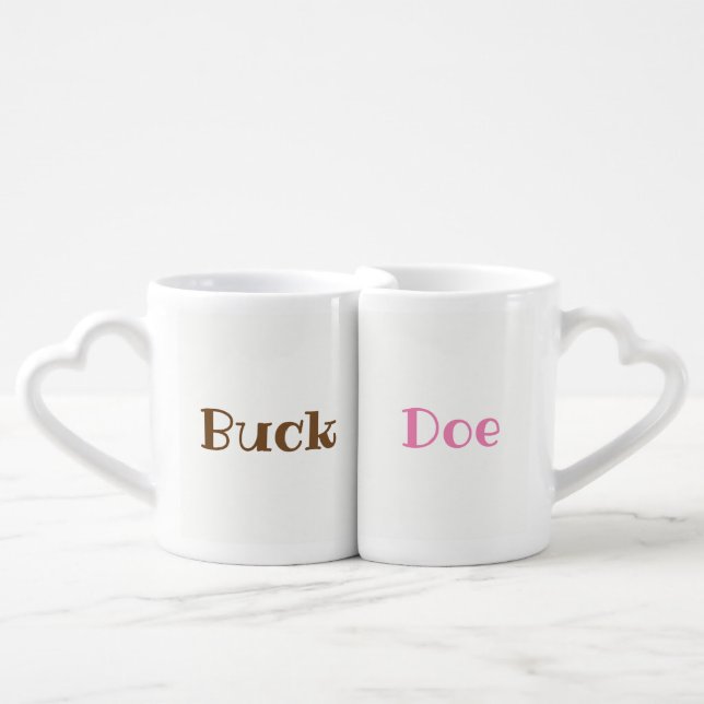 Buck And Doe Couples Mugs (Front Nesting)