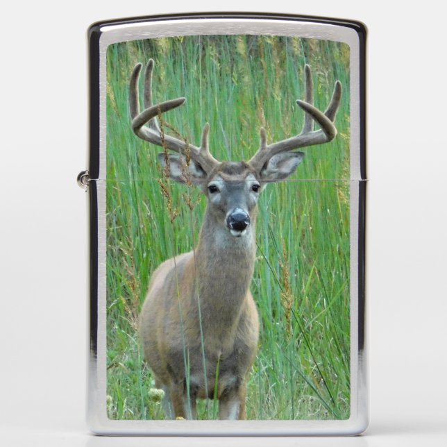 Buck Antlers Zippo Lighter (Front)
