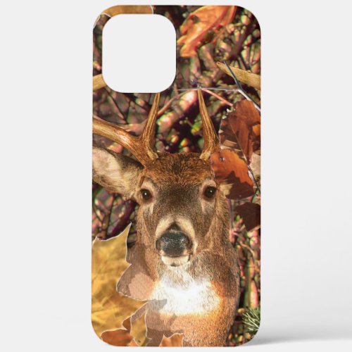Buck Camouflage White Tail Deer iPhone 12 Pro Max Case