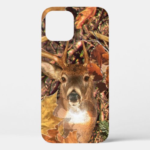 Buck Camouflage White Tail Deer iPhone 12 Case