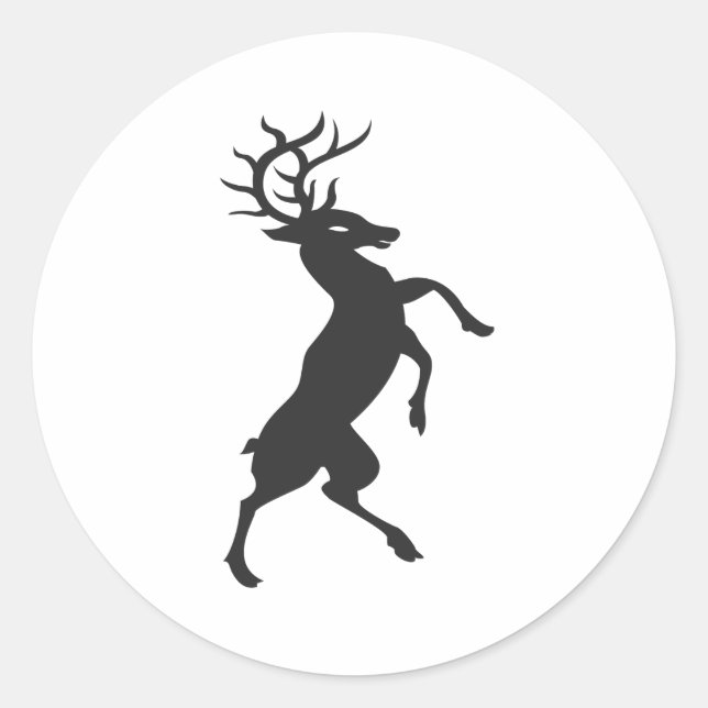 Buck Classic Round Sticker (Front)