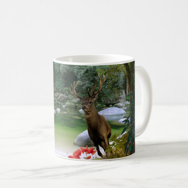 Buck Deer Coffee Mug (Front Right)