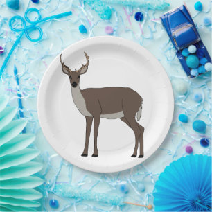 Buck Deer Paper Plates