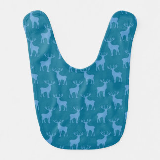 Buck Deer Pattern in Blue Bib