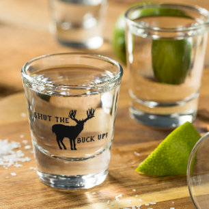 Buck Deer Silhouette Shot Glass