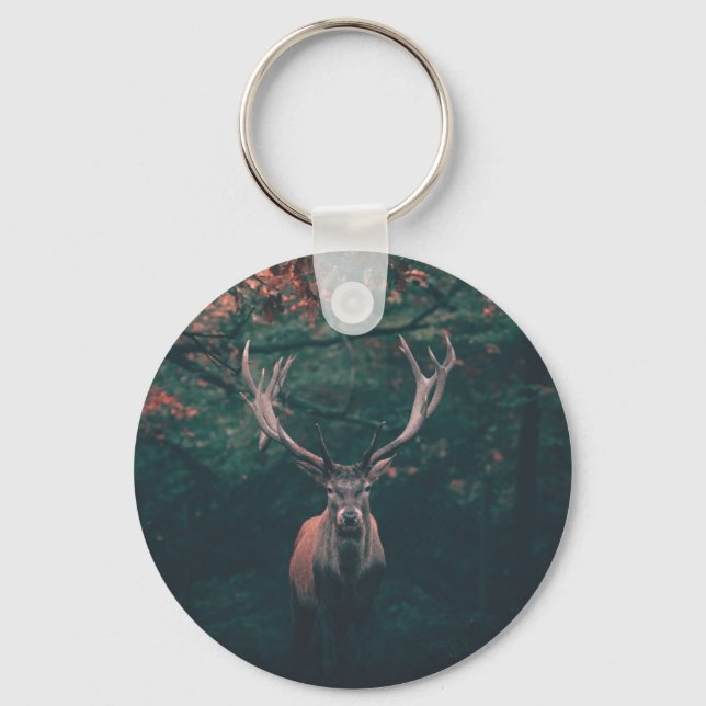 Buck Deer Wild Animal Keychain (Front)
