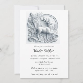 Buck Deer Winter Solstice Dinner 