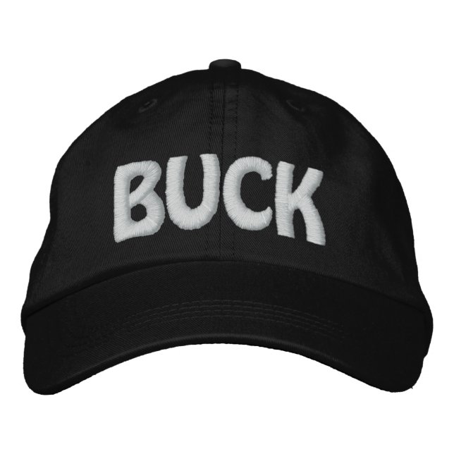 BUCK EMBROIDERED BASEBALL HAT (Front)