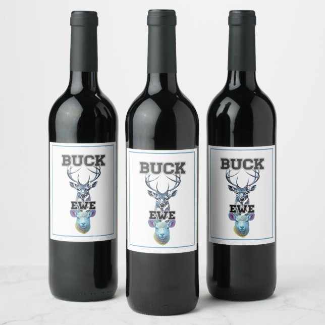 BUCK EWE  WINE LABEL (Bottles)