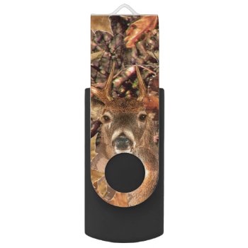Buck Fall Camouflage White Tail Deer On A Usb Flash Drive by TigerDen at Zazzle