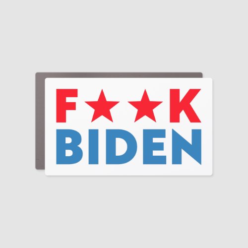 Buck Fiden funny anti Biden pro Trump  Car Magnet