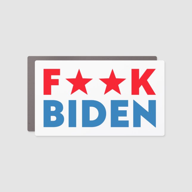 Buck Fiden funny anti Biden pro Trump  Car Magnet (Front)