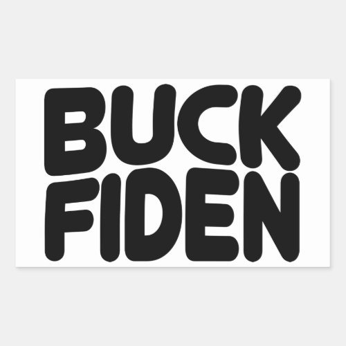 Buck Fiden Rectangular Sticker