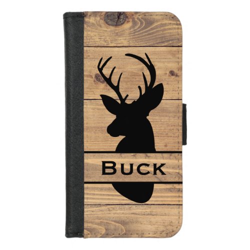 Buck Head Black Silhouette Wallet Case