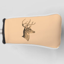 Buck Head Burlywood Golf Head Putter Cover