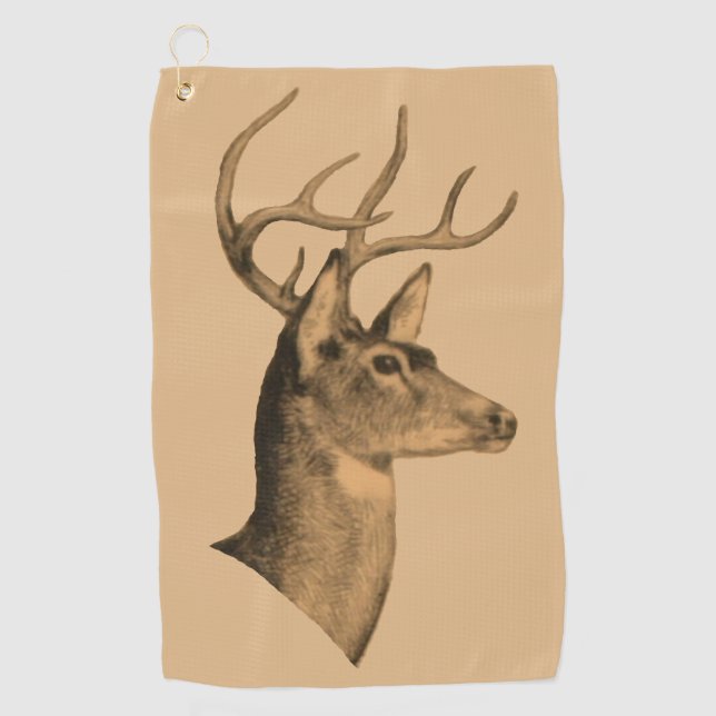 Buck Head Burlywood Golf Towel (Front)