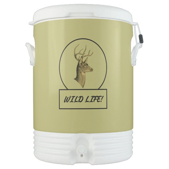 Buck Head Dark Khaki Beverage Cooler (Front)
