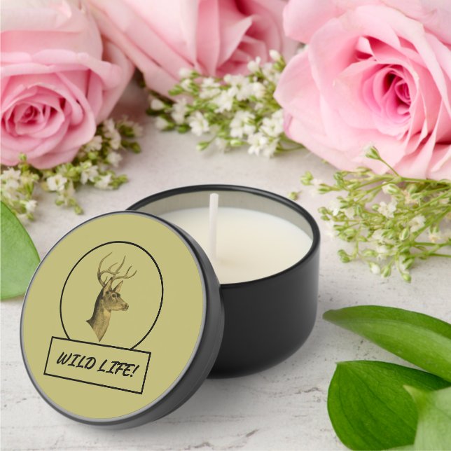 Buck Head Dark Khaki Mini Candle Favors (Insitu (Wedding))