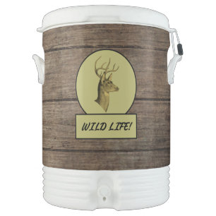 Buck Head Dark Wood Beverage Cooler
