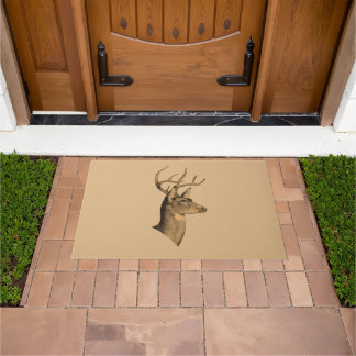 Buck Head Door Mat