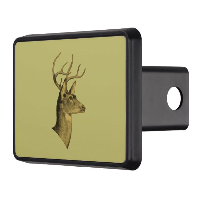 Buck Head Hitch Cover Dark Khaki (Left)
