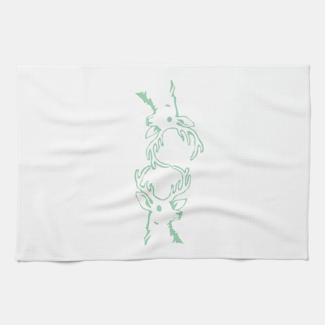 Buck Head Outline Towel (Horizontal)