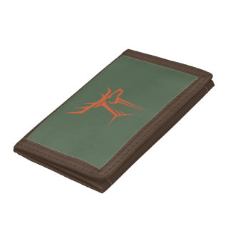 Buck Hunter Orange and Camo Green Wallet