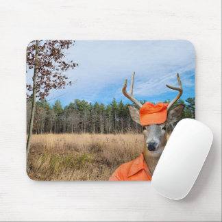 Buck Hunter With Rifle Mouse Pad