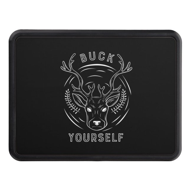 Buck Hunting Yourself Hitch Cover (Front)