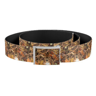 Buck in Camo White Tail Deer Belt