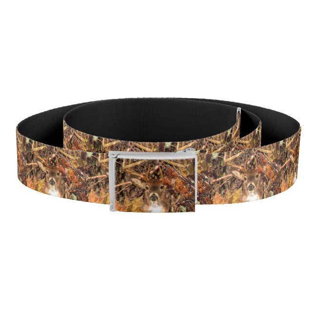 Buck in Camo White Tail Deer Belt (Coil)